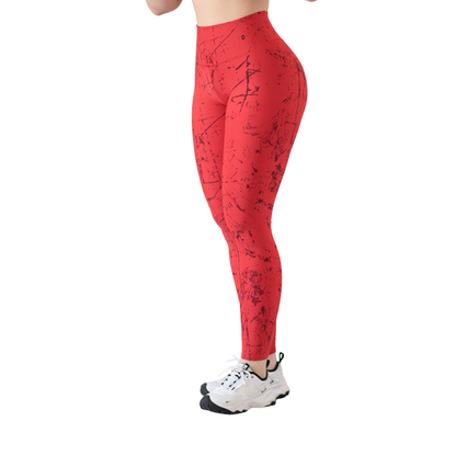 LEGGIN ELITE: EFECTO PUSH UP, TEXTIL LISO | ROJO