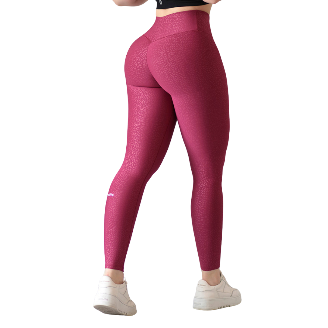 LEGGIN ELITE: EFECTO PUSH UP, TEXTIL TEXTURIZADO | ROSA REVOLUTION