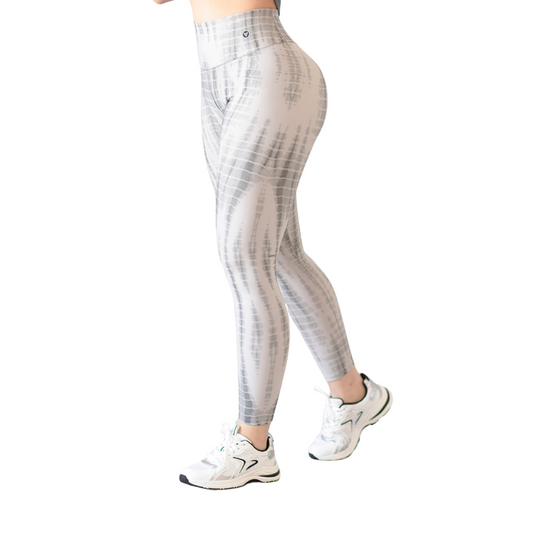 Leggings Deportivos para Mujer Fitness: Efecto Push Up, Cintura Alta, Textil Lycra Transpirable con Acabado Liso Rept, Color Gris | Adriana Olimpo