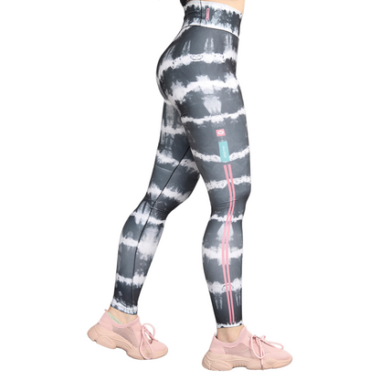 Leggings Deportivos para Mujer Fitness: Efecto Básico, Cintura Alta, Textil Lycra Transpirable con Acabado Liso Line, Negro | Adriana Olimpo