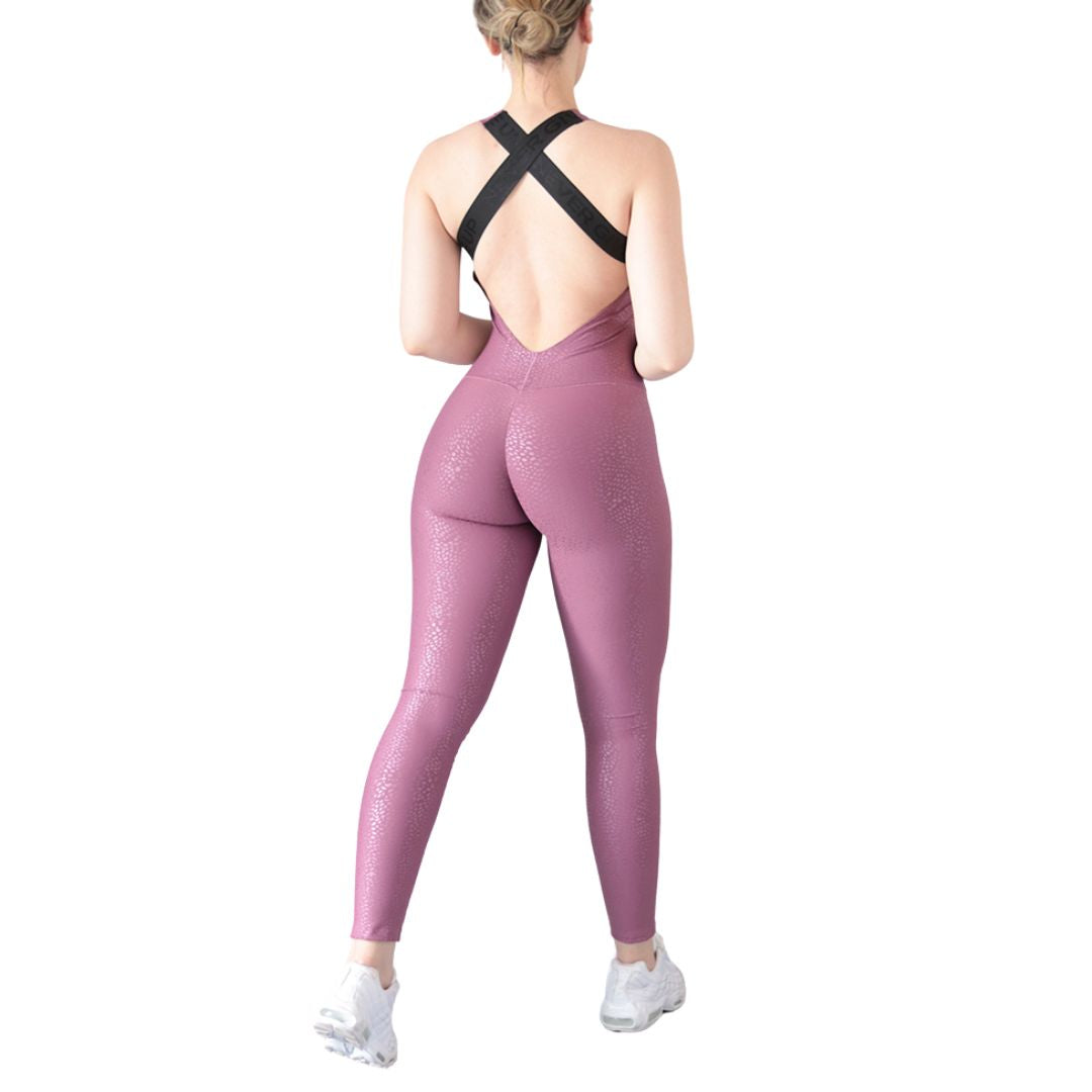 ELITE | ENTERO LEGGINS PUSH UP SHINY TEXTURIZADO