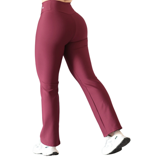 Leggings Deportivos para Mujer Fitness: Efecto Básico, Cintura Alta, Textil Lycra Transpirable con Acabado Liso, Color Tinta | Adriana Olimpo