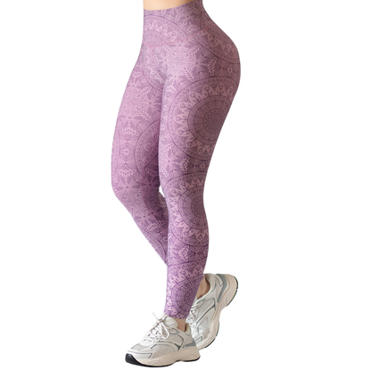 Leggings Deportivos para Mujer Fitness: Efecto Básico, Cintura Alta, Textil Lycra Transpirable con Acabado Liso Mandala, Rouse | Adriana Olimpo