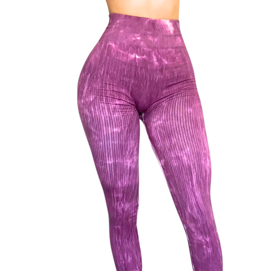 Leggings Deportivos para Mujer Fitness: Efecto Push Up, Cintura Alta, Textil Tejido Seamless Transpirable, Lirio | Adriana Olimpo