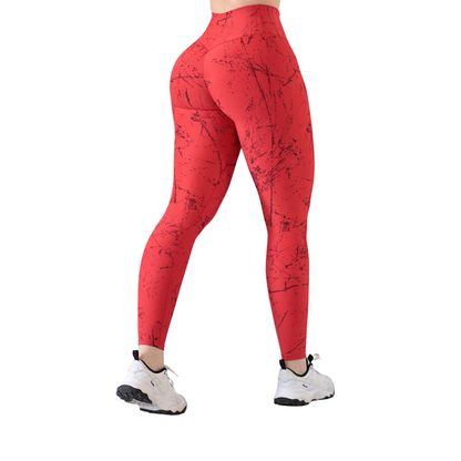 LEGGIN ELITE: EFECTO PUSH UP, TEXTIL LISO | ROJO